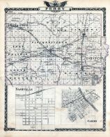 Perry County Map, Nashville, Carmi, Illinois State Atlas 1876